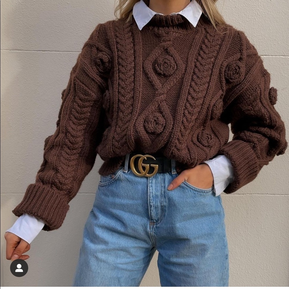 Zara wool blend sweater Bloggers favorite